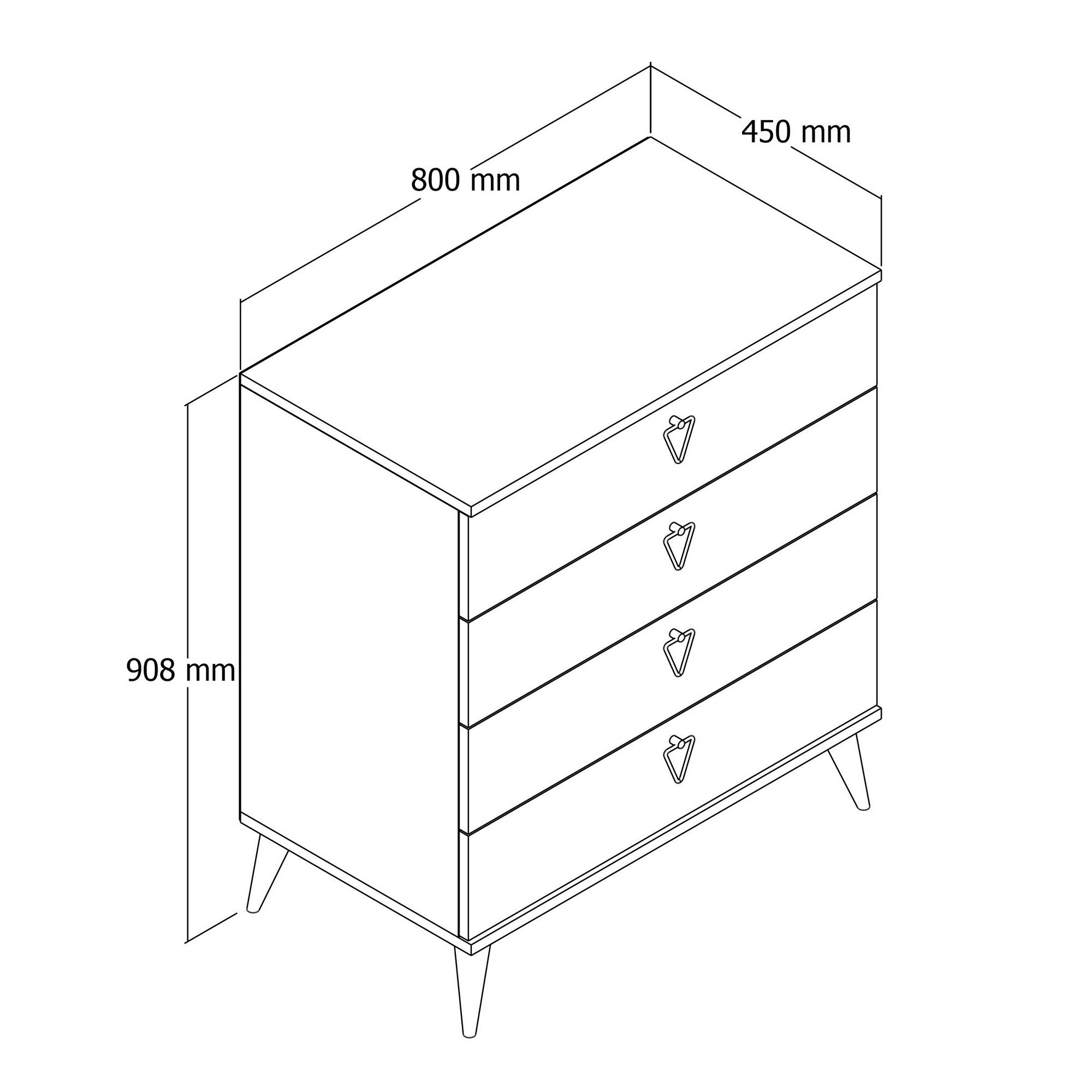 Entdecken Sie die Versa-Ce 3612 von Hanah Home – eine stilvolle Eichenkommode, die Ihr Schlafzimmer mit natürlicher Eleganz und praktischem Stauraum bereichert.