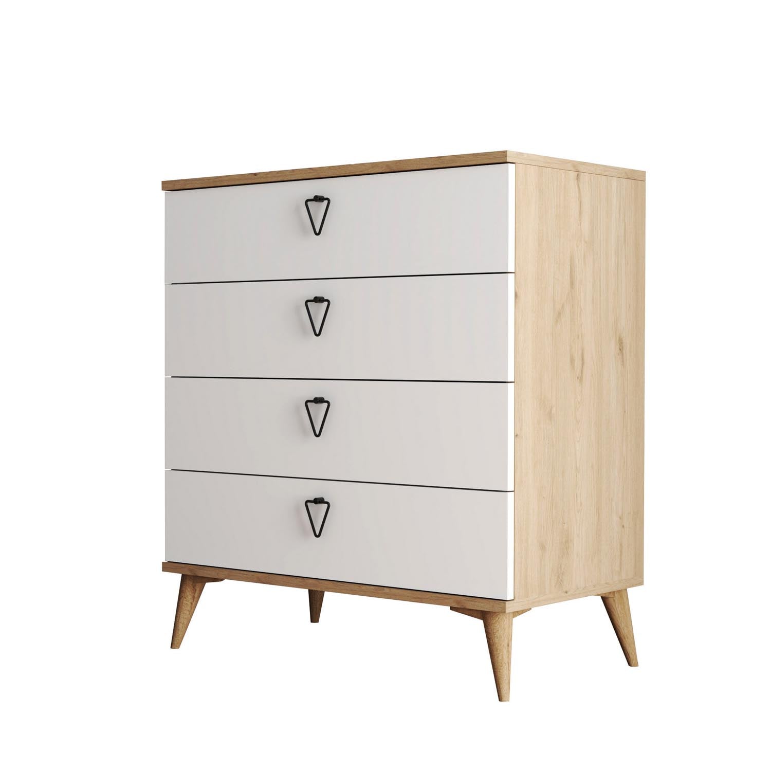 Versa-Ce 3616 in Eiche Weiss präsentiert im Onlineshop von KAQTU Design AG. Kommode ist von Hanah Home