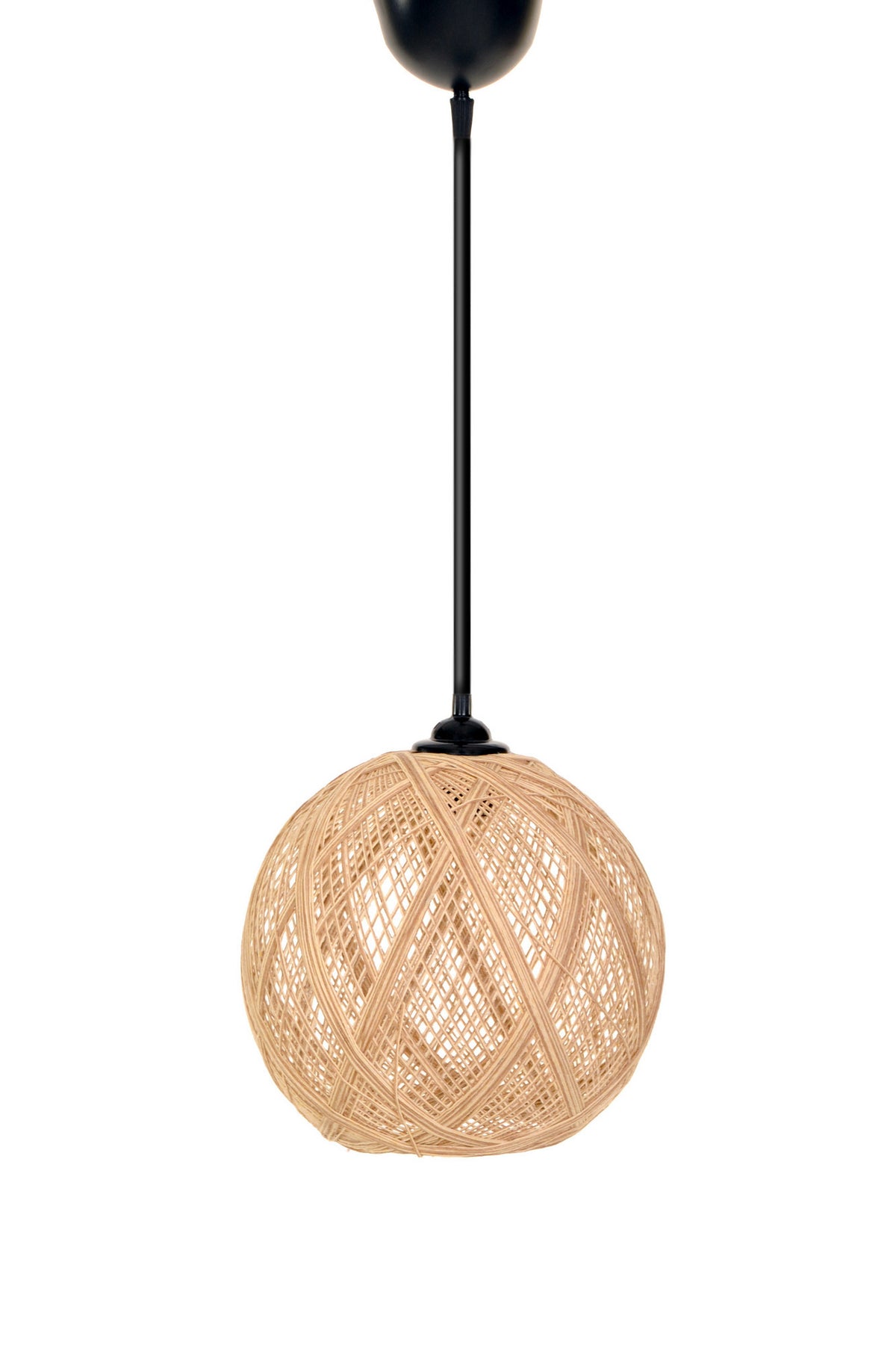 190 Pendellampe - Braun Ecru in Braun Ecru präsentiert im Onlineshop von KAQTU Design AG. Pendelleuchte ist von Opviq
