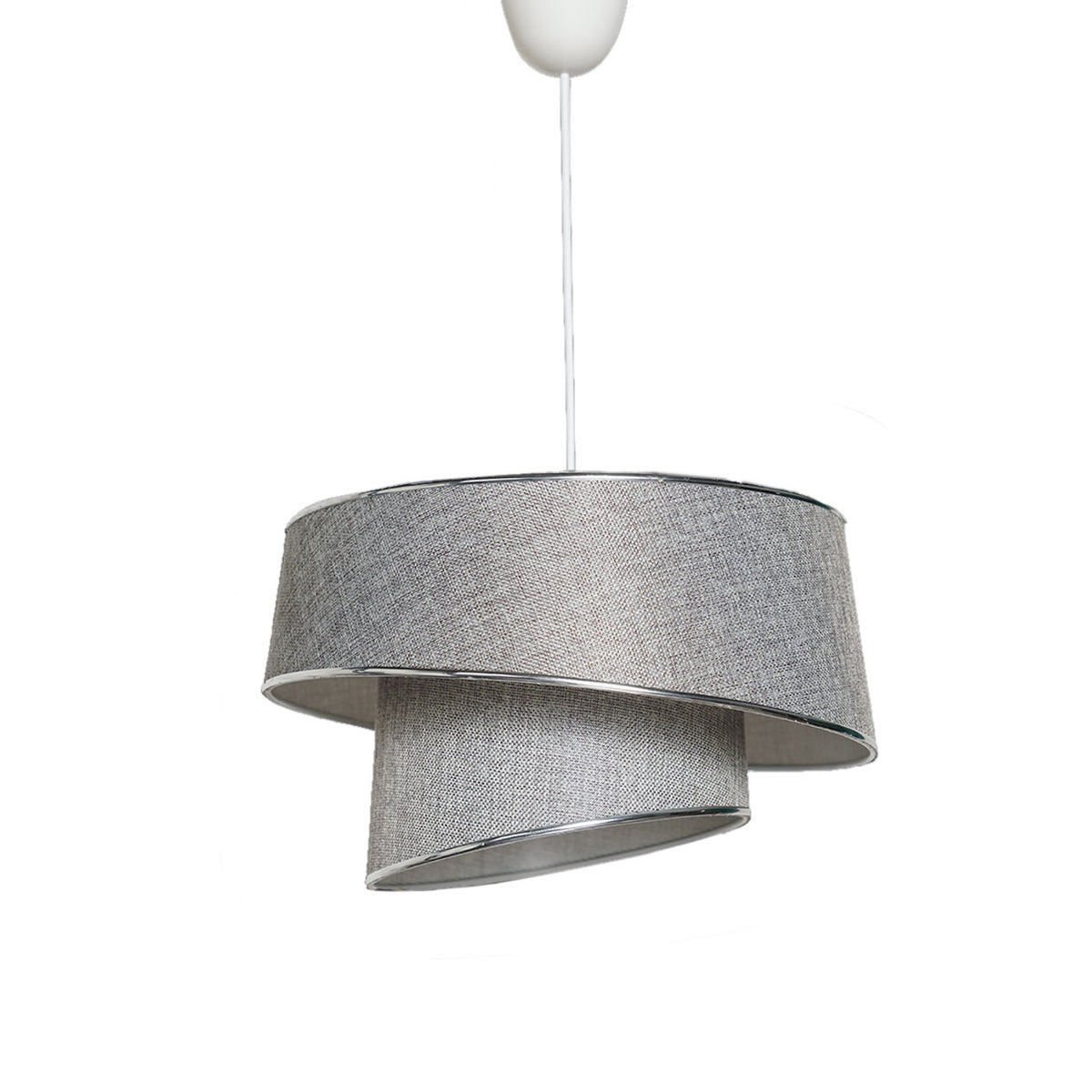 Barette Pendellampe - Grau Silber in Grau Silber präsentiert im Onlineshop von KAQTU Design AG. Pendelleuchte ist von Opviq