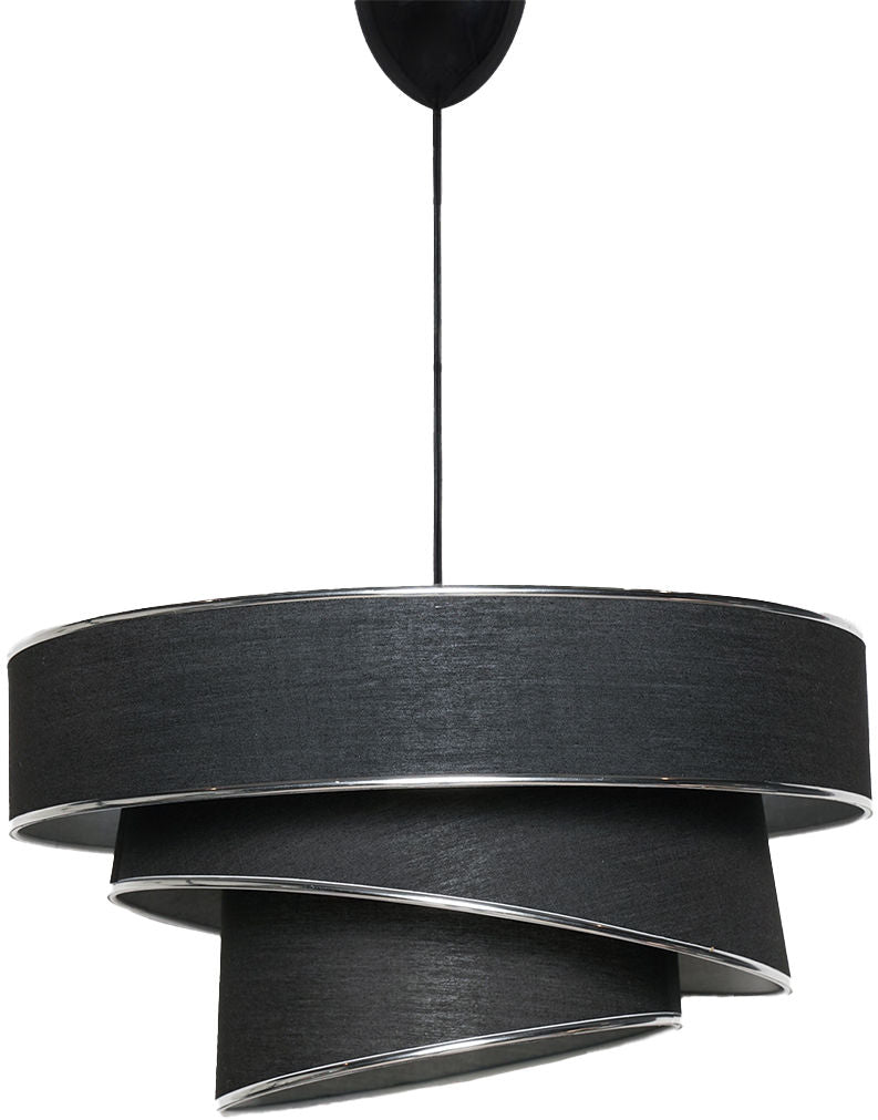 Couper Pendellampe - Schwarz Silber in Schwarz Silber präsentiert im Onlineshop von KAQTU Design AG. Pendelleuchte ist von Opviq
