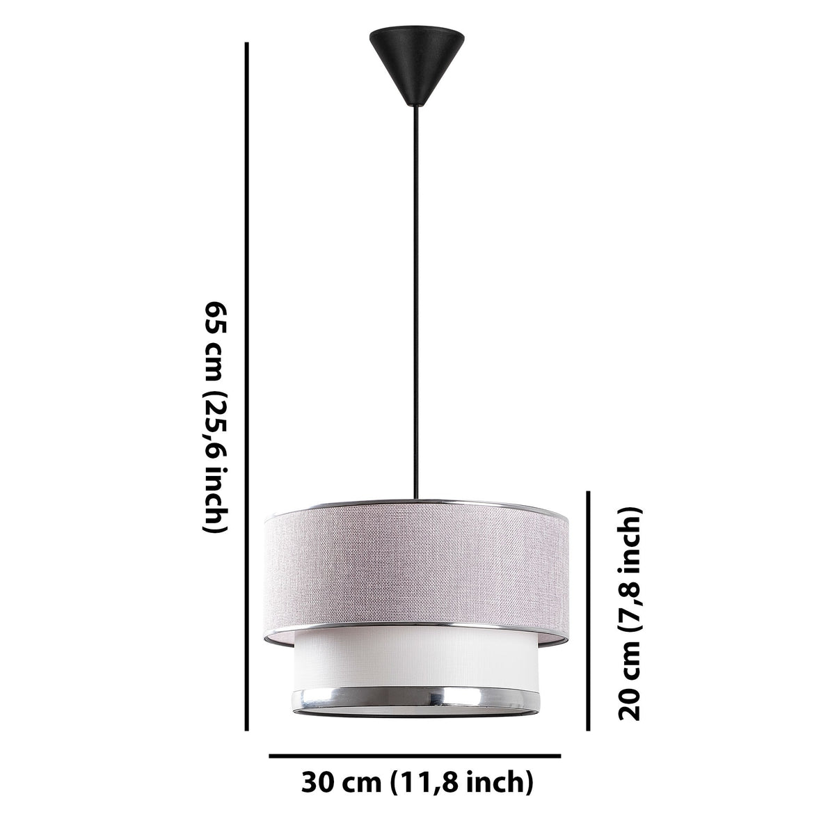 Cake Pendellampe - Grau Silber in Grau Silber präsentiert im Onlineshop von KAQTU Design AG. Pendelleuchte ist von Opviq
