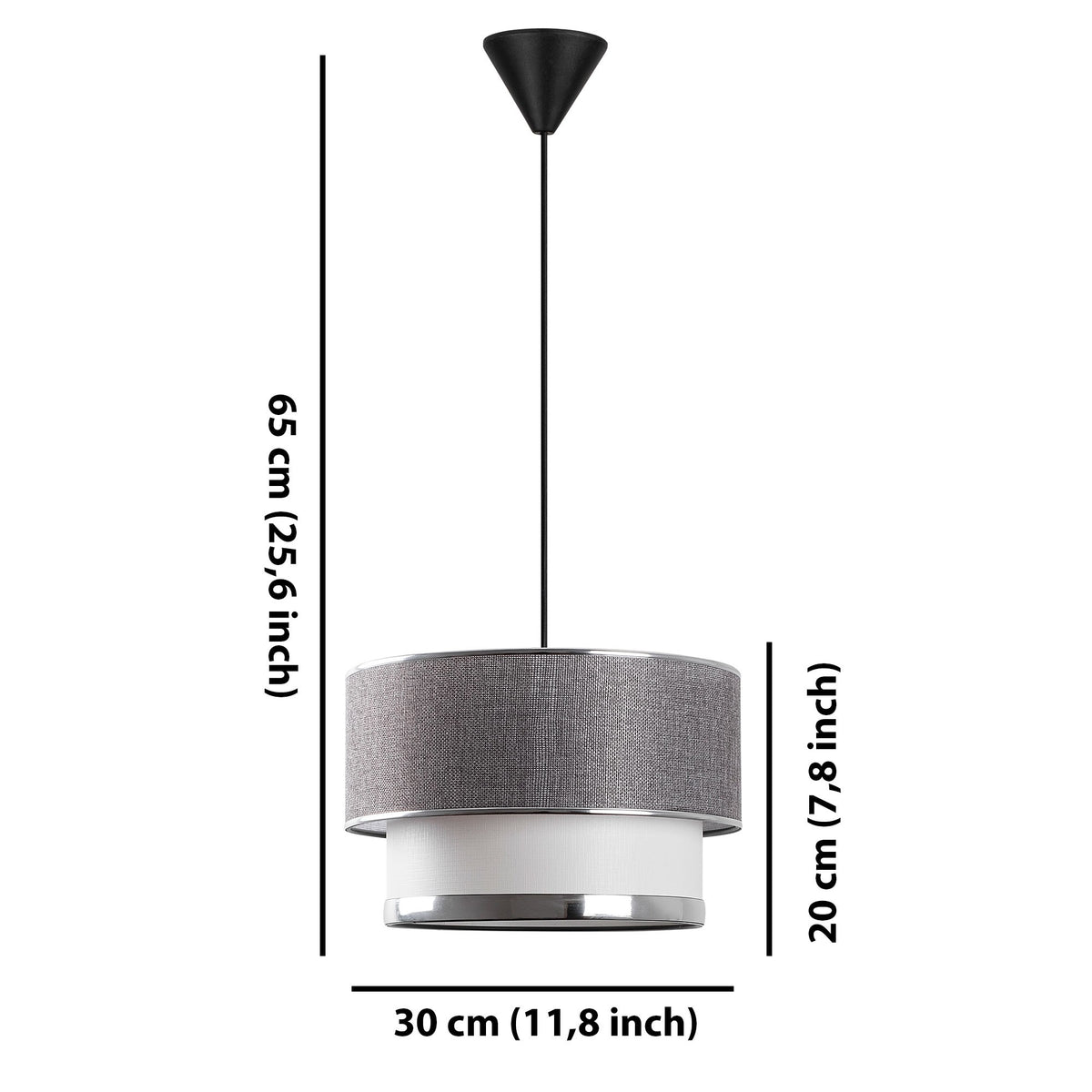 Cake Pendellampe - Grau Silber in Grau Silber präsentiert im Onlineshop von KAQTU Design AG. Pendelleuchte ist von Opviq