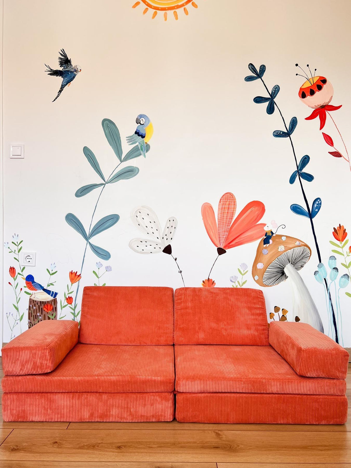 Puzzle Bettsofa - Orange in Orange präsentiert im Onlineshop von KAQTU Design AG. Bettsofa ist von Atelier Del Sofa