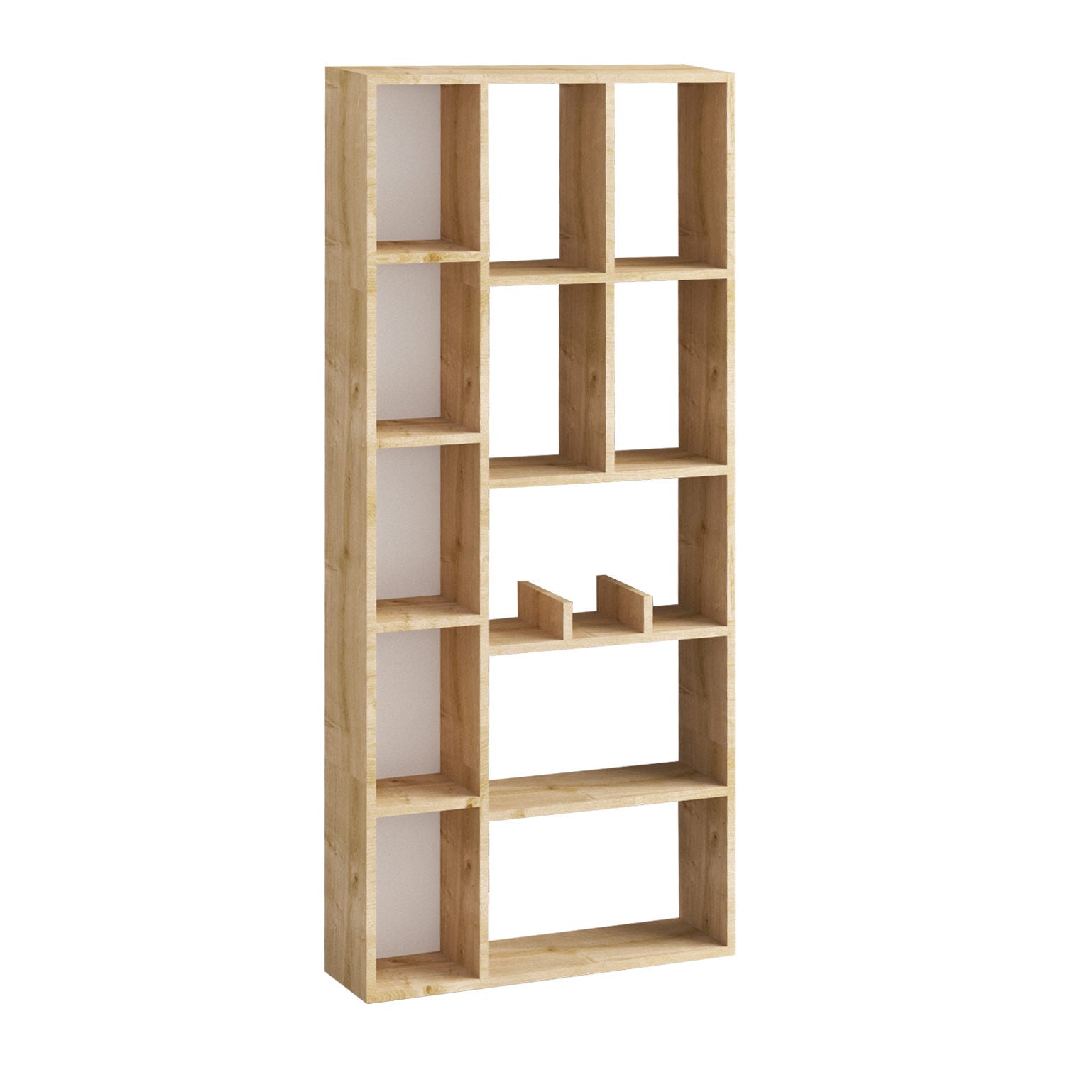 Demios - Dec0067 in Saphir- Eiche präsentiert im Onlineshop von KAQTU Design AG. Bücherregal ist von Hanah Home