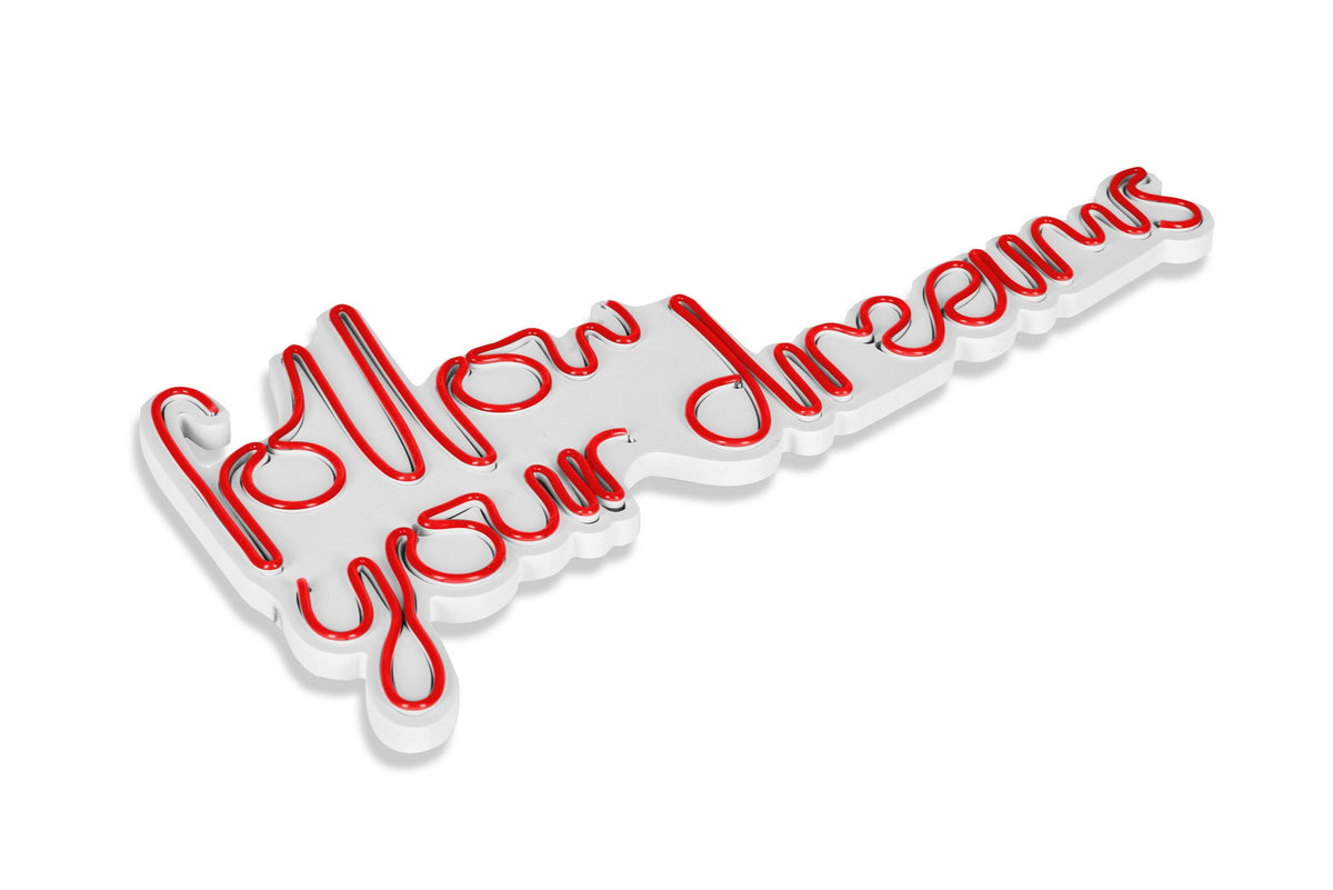 Follow Your Dreams Wandleuchte - Rot in Rot präsentiert im Onlineshop von KAQTU Design AG. Wandleuchte ist von Wallity