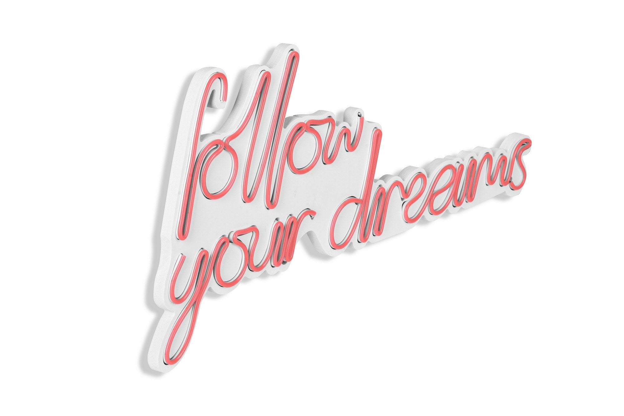 Follow Your Dreams - Pink in Rosa präsentiert im Onlineshop von KAQTU Design AG. Wandleuchte ist von Wallity