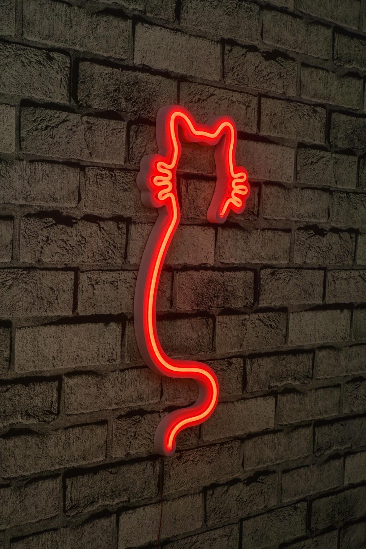 Cat Wandleuchte - Rot in Rot präsentiert im Onlineshop von KAQTU Design AG. Wandleuchte ist von Wallity