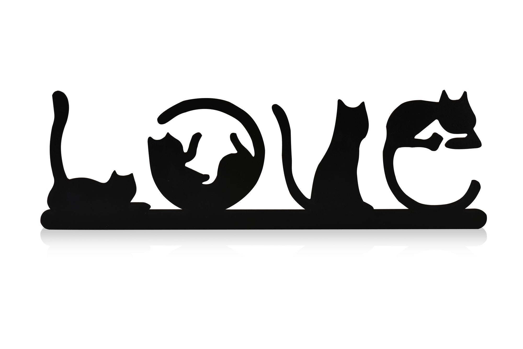 Cat Love - Pink in Rosa präsentiert im Onlineshop von KAQTU Design AG. Wandleuchte ist von Wallity