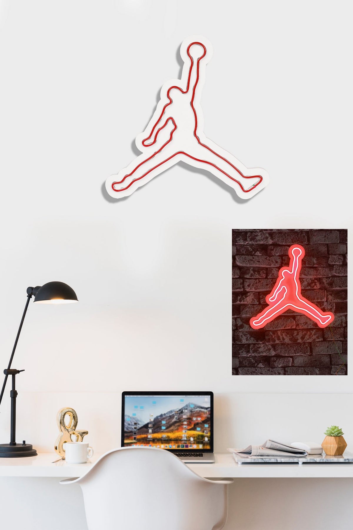 Basketball Wandleuchte - Rot in Rot präsentiert im Onlineshop von KAQTU Design AG. Wandleuchte ist von Wallity