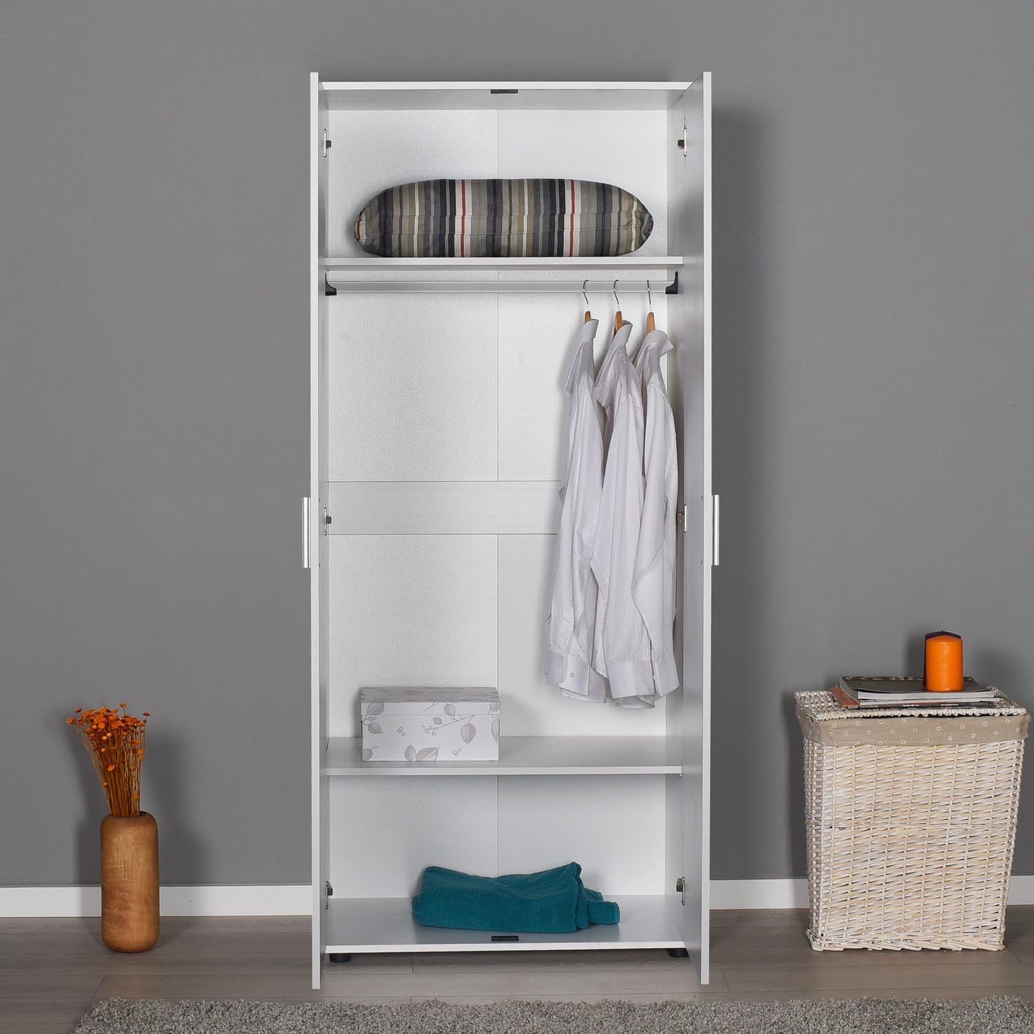 Grd-320-Bb-1 in Weiss präsentiert im Onlineshop von KAQTU Design AG. Garderobe ist von Hanah Home