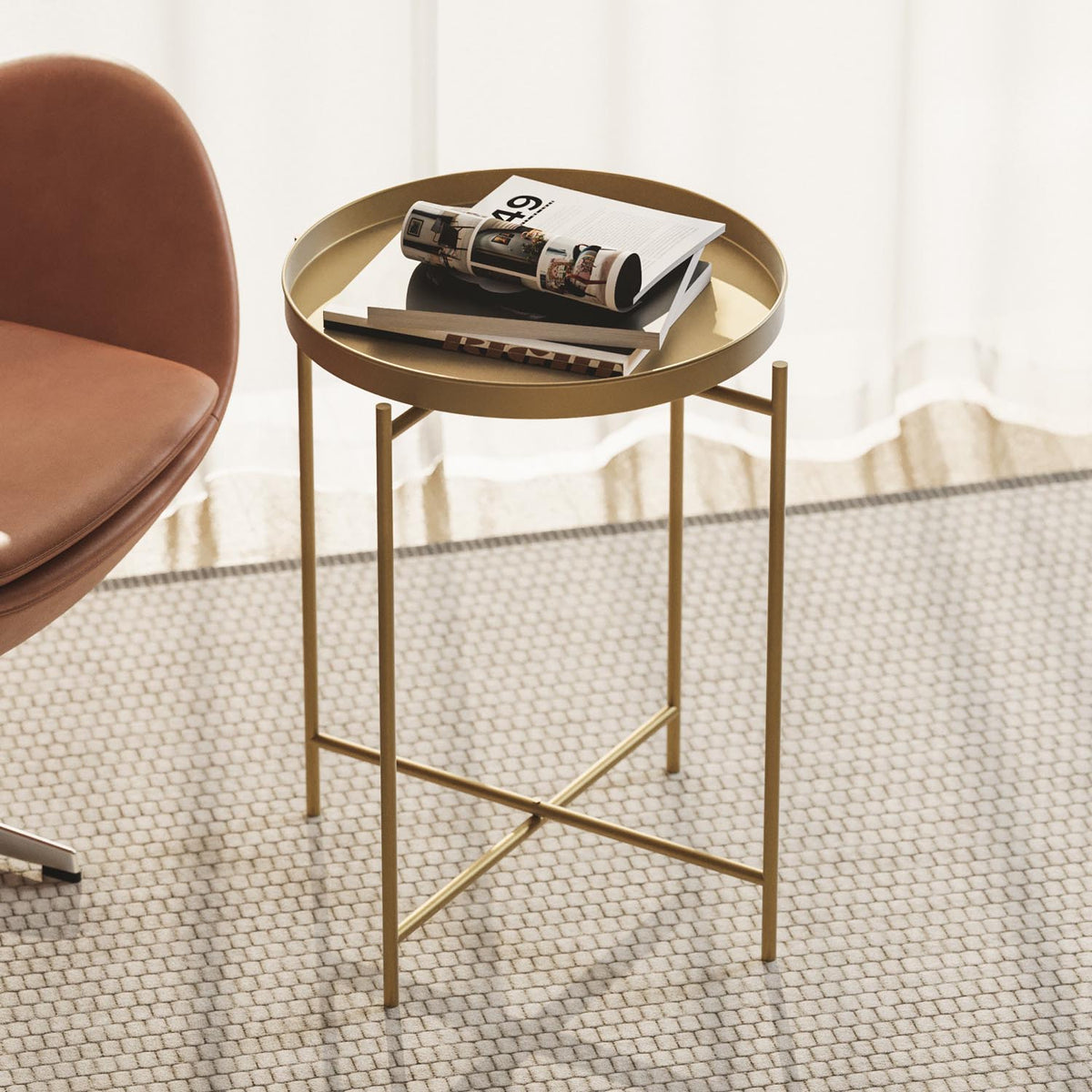 Shb Sofatisch - Gold in Gold präsentiert im Onlineshop von KAQTU Design AG. Beistelltisch ist von Hanah Home