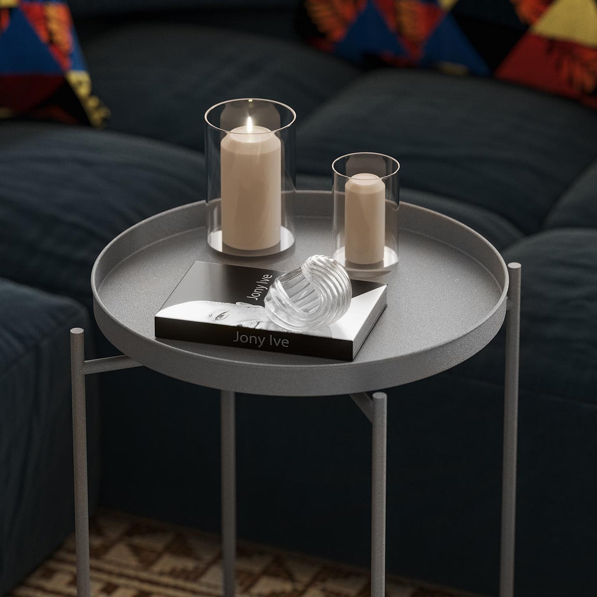 Shb Sofatisch - Grau in Grau präsentiert im Onlineshop von KAQTU Design AG. Beistelltisch ist von Hanah Home