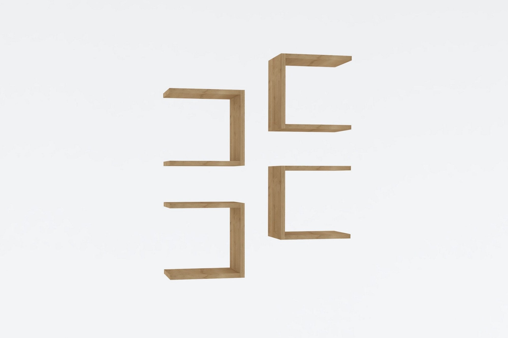Base - Sapphire Oak in Saphir- Eiche präsentiert im Onlineshop von KAQTU Design AG. Wandregal ist von Hanah Home