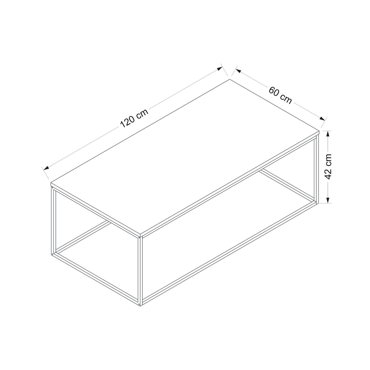 Tiger Sofatisch - Weiss in Weiss präsentiert im Onlineshop von KAQTU Design AG. Couchtisch ist von Hanah Home