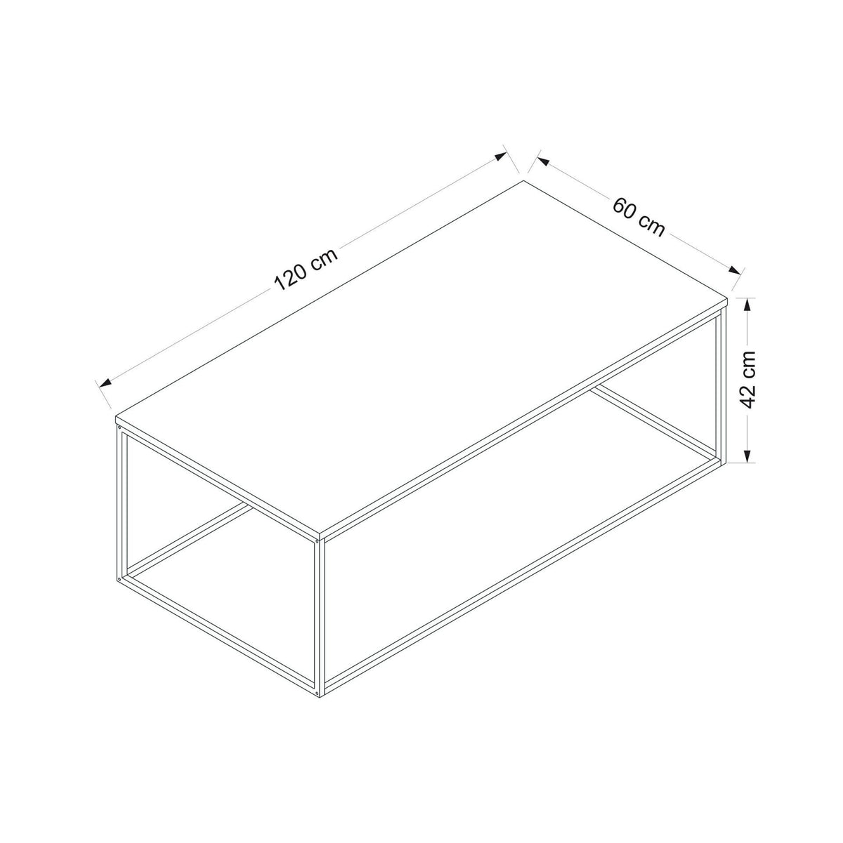 Tiger Sofatisch - Walnuss in Walnuss präsentiert im Onlineshop von KAQTU Design AG. Couchtisch ist von Hanah Home