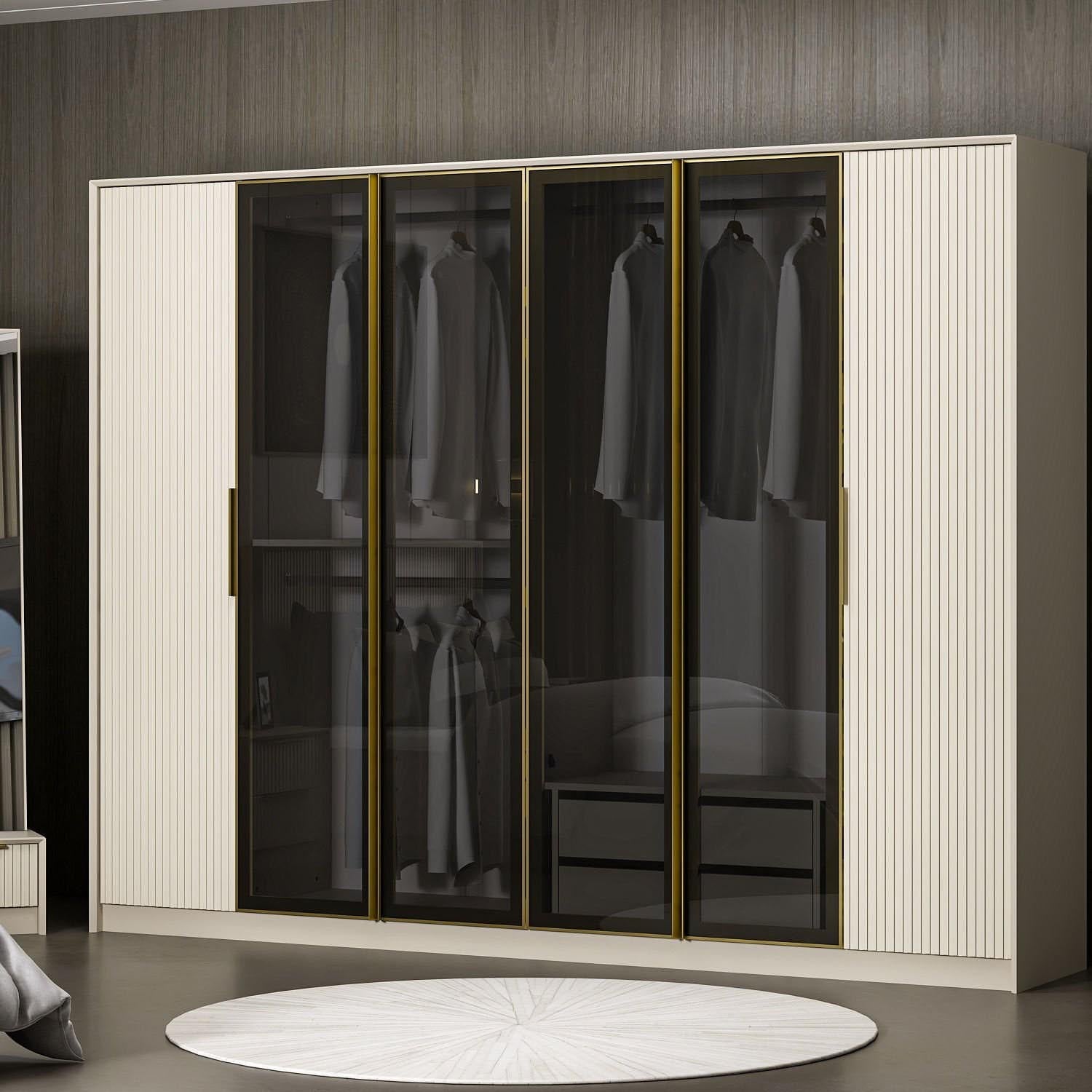 Luxe - 7937 in Weiss Gold präsentiert im Onlineshop von KAQTU Design AG. Garderobe ist von Hanah Home