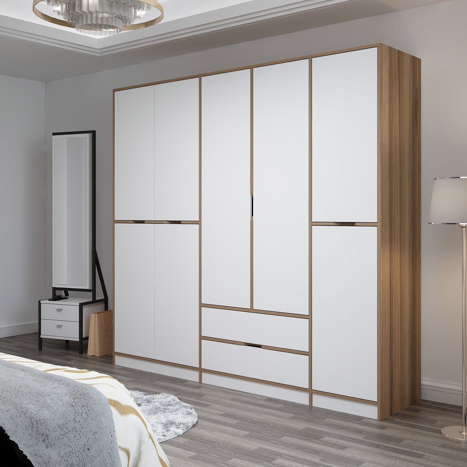 Elina - 8167 in Weiss
 Dore präsentiert im Onlineshop von KAQTU Design AG. Garderobe ist von Hanah Home