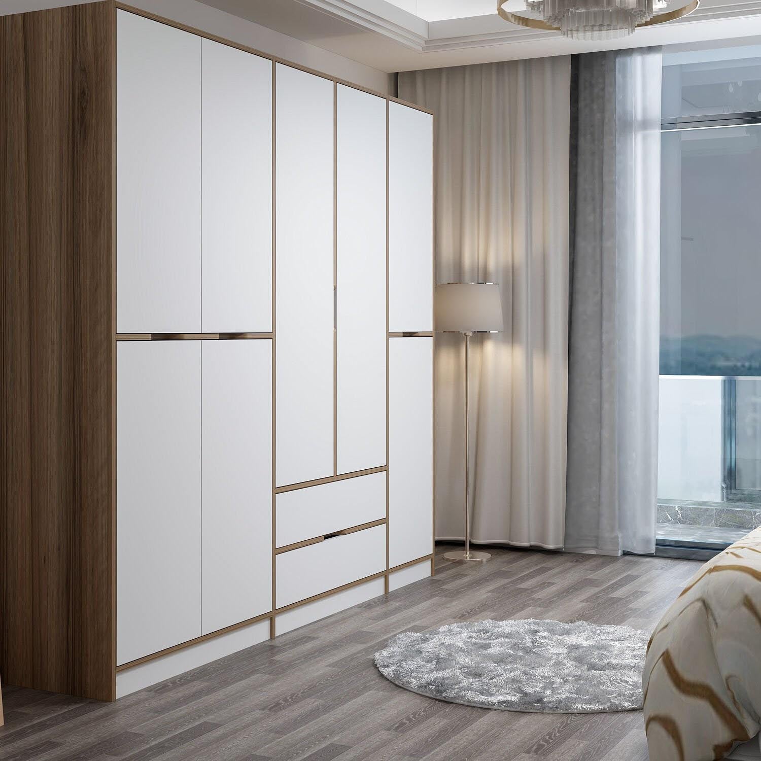 Elina - 8167 in Weiss
 Dore präsentiert im Onlineshop von KAQTU Design AG. Garderobe ist von Hanah Home