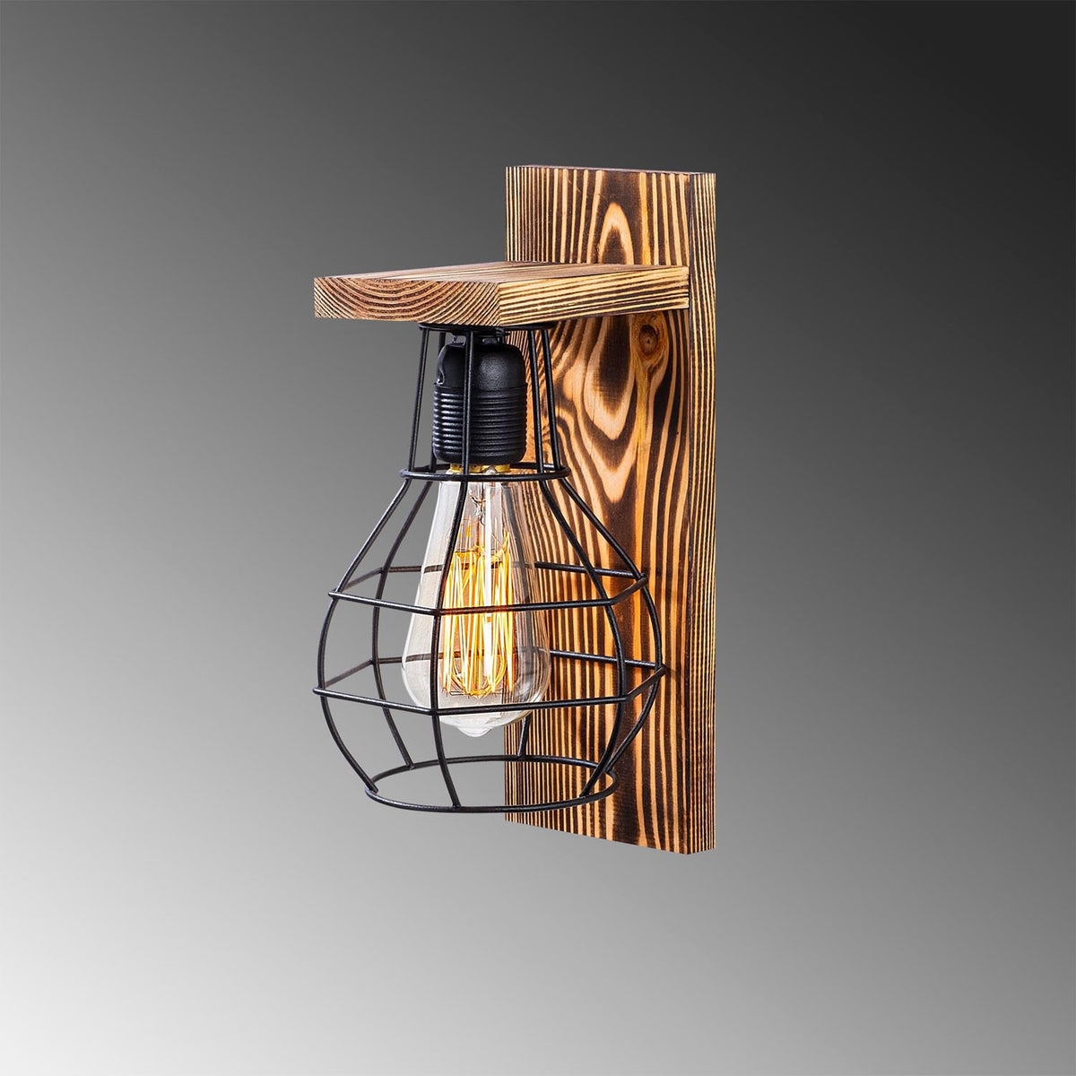 Erebos Wandleuchte - Holz in Holz präsentiert im Onlineshop von KAQTU Design AG. Wandleuchte ist von Opviq