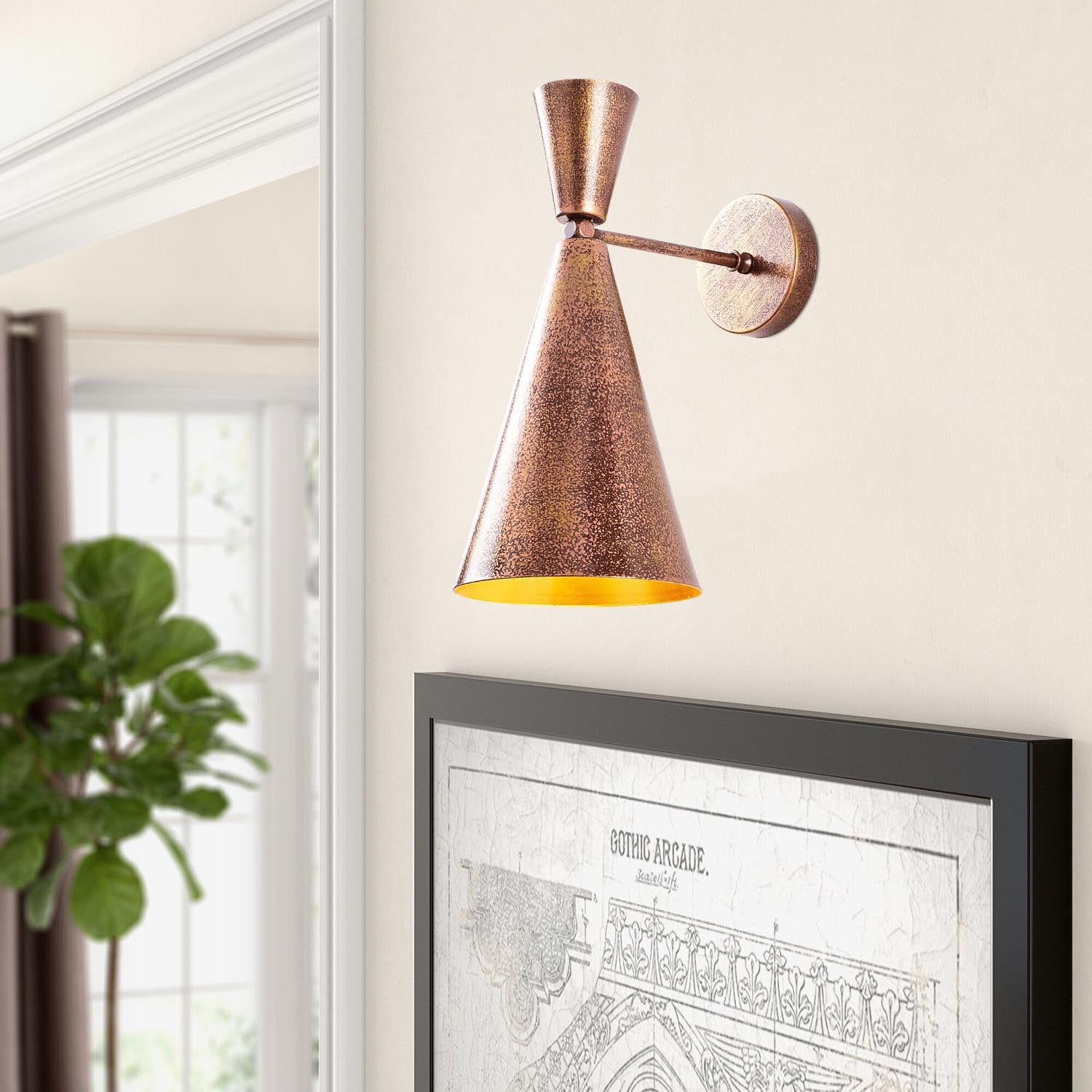 Berceste - 184VINTAGE-A in Gold präsentiert im Onlineshop von KAQTU Design AG. Wandleuchte ist von Opviq