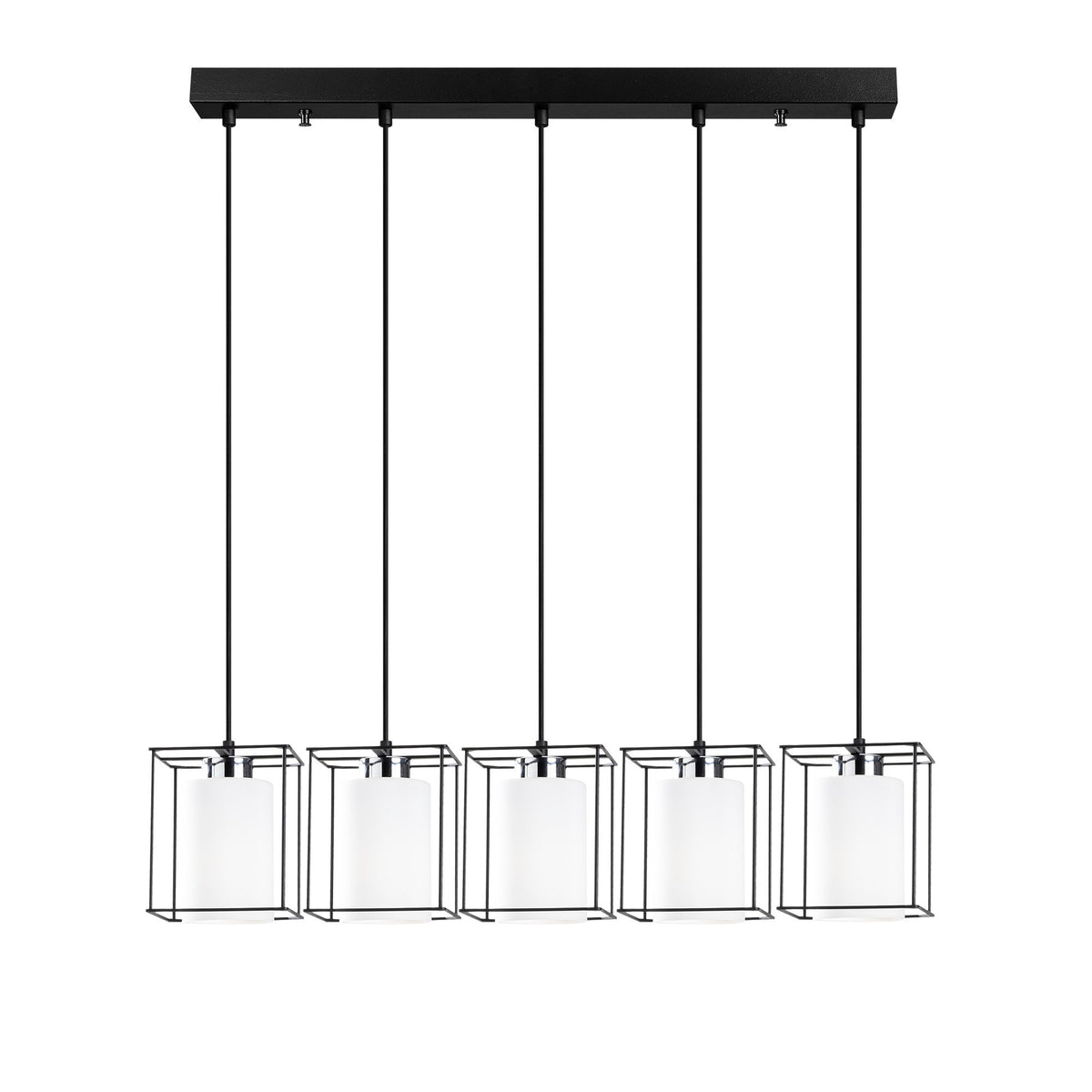 Swank Pendellampe - Schwarz in Schwarz präsentiert im Onlineshop von KAQTU Design AG. Pendelleuchte ist von Opviq