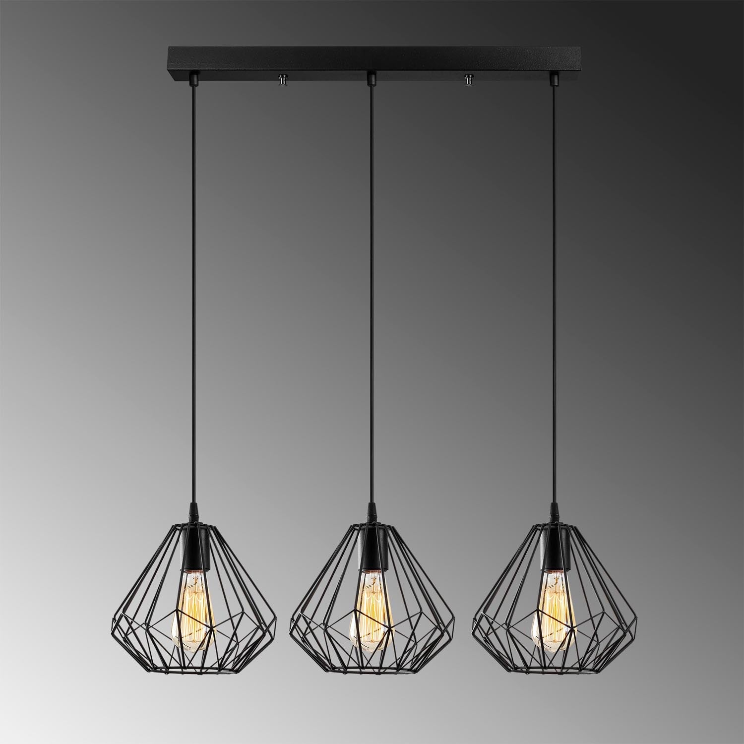 Diamond - 704-S1 in Schwarz präsentiert im Onlineshop von KAQTU Design AG. Pendelleuchte ist von Opviq