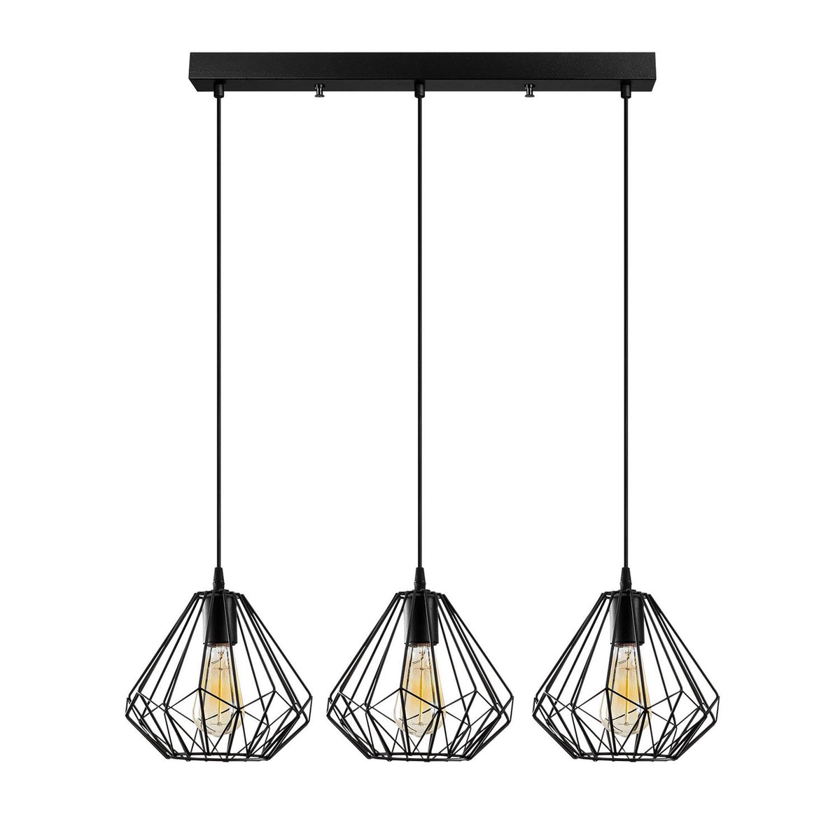 Diamond Pendellampe - Schwarz in Schwarz präsentiert im Onlineshop von KAQTU Design AG. Pendelleuchte ist von Opviq
