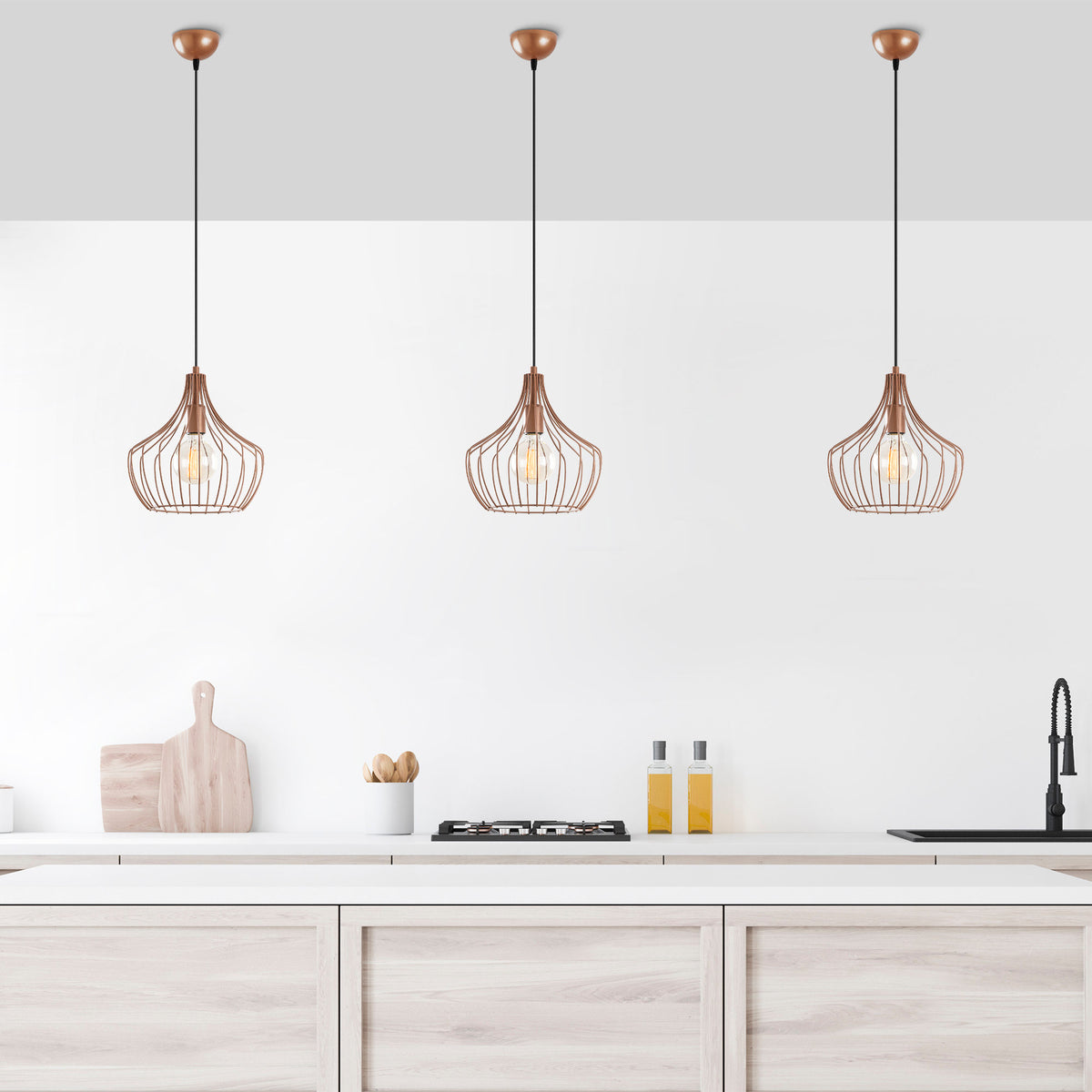 Mezopotamya Pendellampe - Kupfer in Kupfer präsentiert im Onlineshop von KAQTU Design AG. Pendelleuchte ist von Opviq