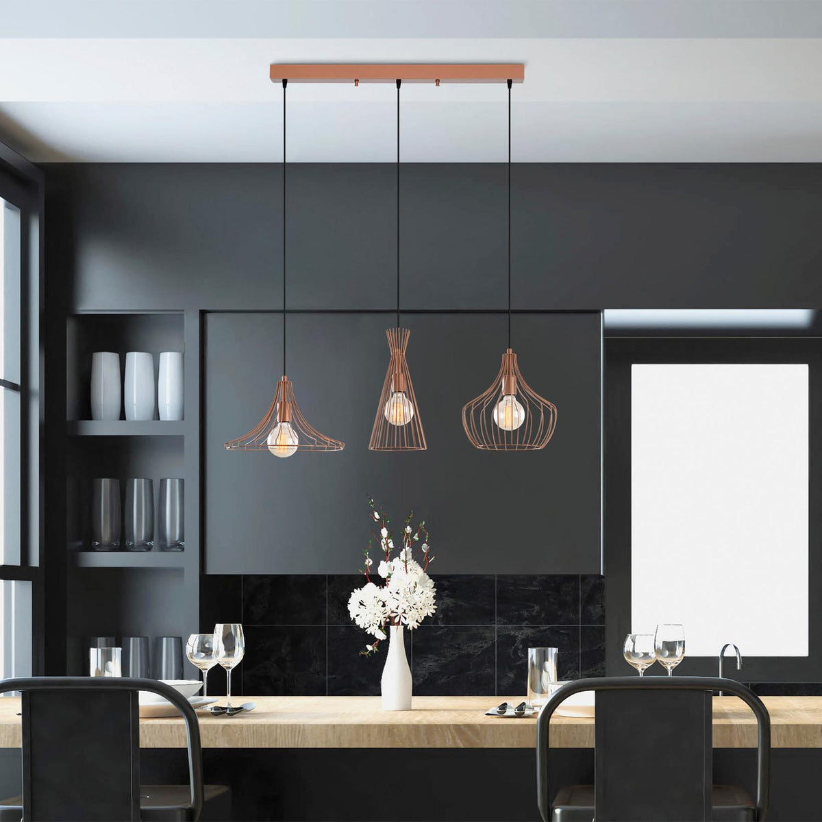 Mezopotamya Pendellampe - Kupfer in Kupfer präsentiert im Onlineshop von KAQTU Design AG. Pendelleuchte ist von Opviq