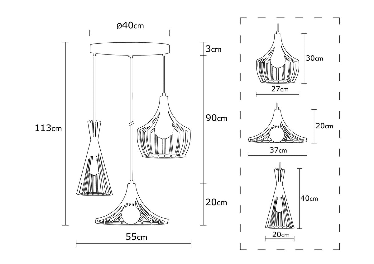 Mezopotamya Pendellampe - Kupfer in Kupfer präsentiert im Onlineshop von KAQTU Design AG. Pendelleuchte ist von Opviq