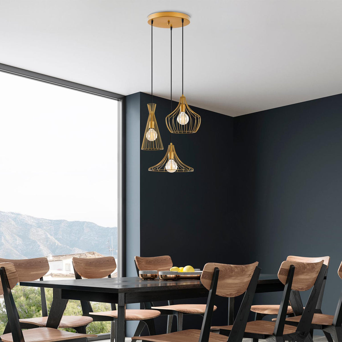 Mezopotamya Pendellampe - Gold in Gold präsentiert im Onlineshop von KAQTU Design AG. Pendelleuchte ist von Opviq