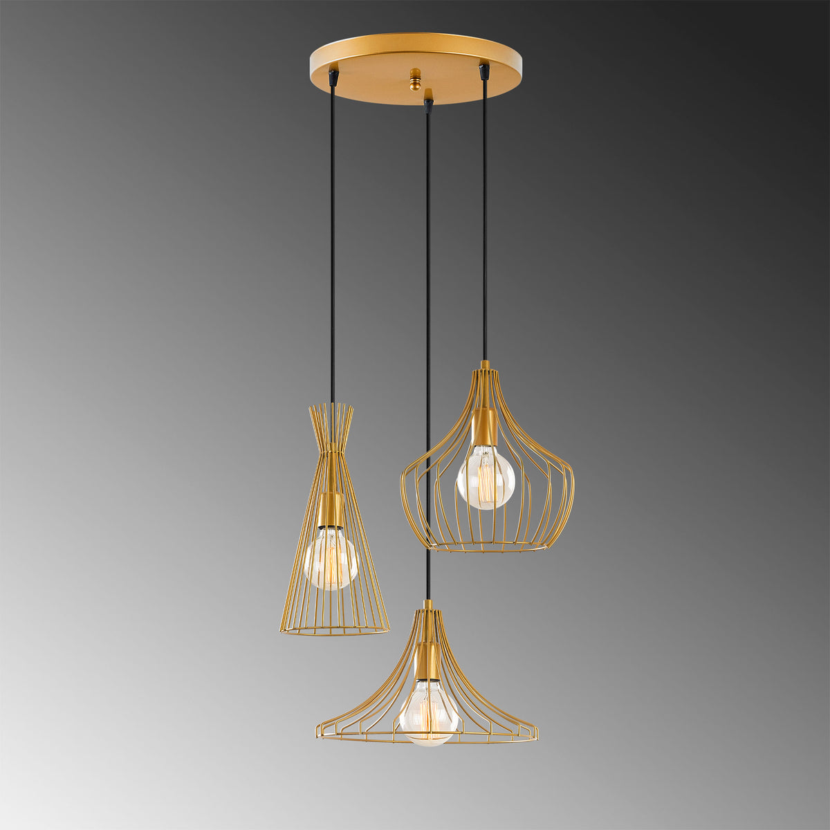 Mezopotamya Pendellampe - Gold in Gold präsentiert im Onlineshop von KAQTU Design AG. Pendelleuchte ist von Opviq