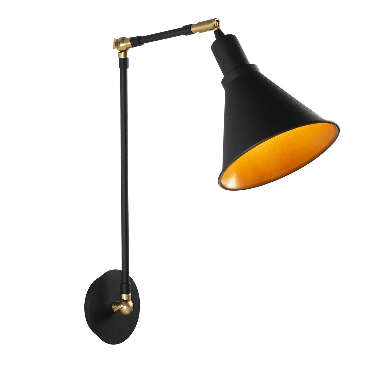 Berceste Wandleuchte - Schwarz in Schwarz präsentiert im Onlineshop von KAQTU Design AG. Wandleuchte ist von Opviq