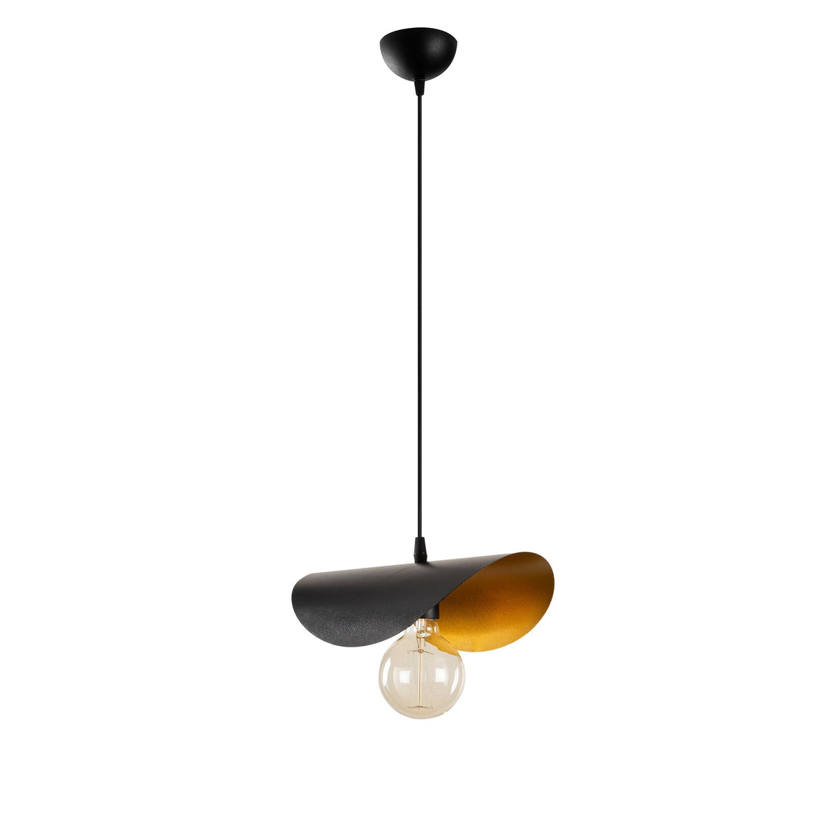 Sivani Pendellampe - Schwarz Gold in Schwarz Gold präsentiert im Onlineshop von KAQTU Design AG. Pendelleuchte ist von Opviq