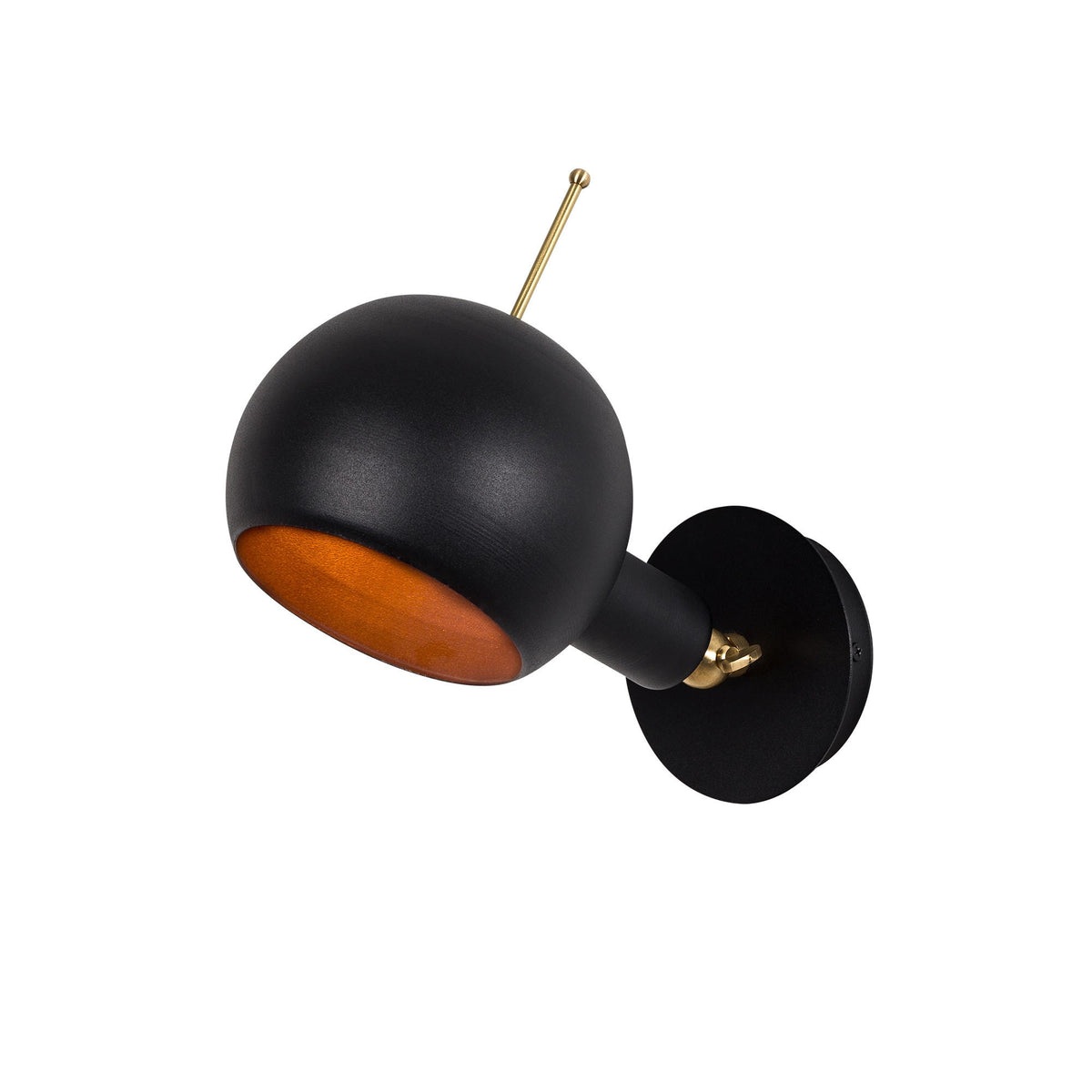 Sivani Wandleuchte - Schwarz
 Kupfer in Schwarz / Kupfer präsentiert im Onlineshop von KAQTU Design AG. Wandleuchte ist von Opviq