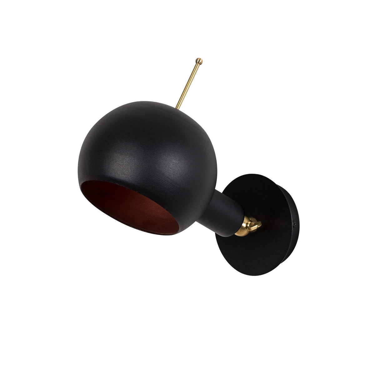 Sivani Wandleuchte - Schwarz
 Kupfer in Schwarz / Kupfer präsentiert im Onlineshop von KAQTU Design AG. Wandleuchte ist von Opviq