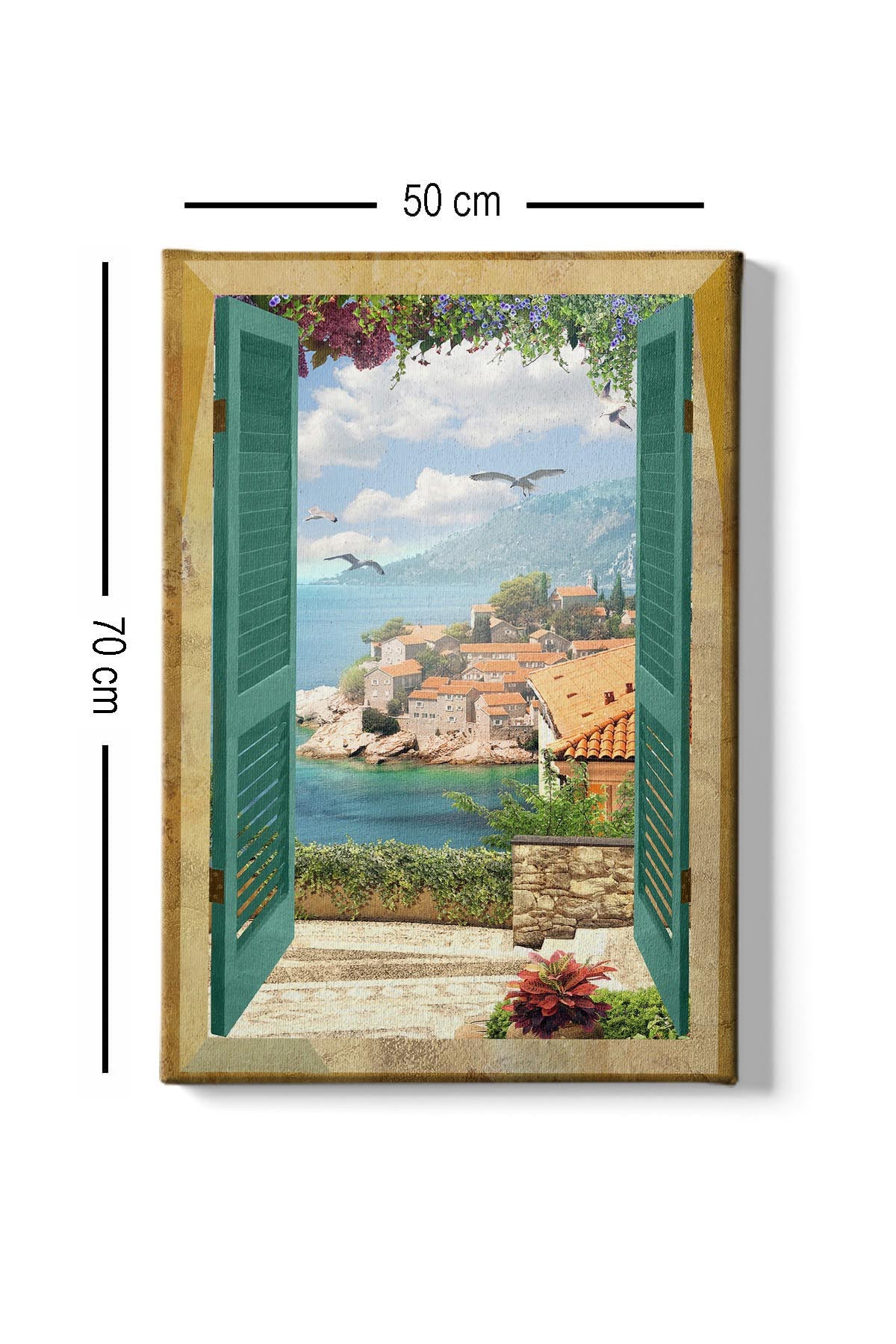Kanvas Tablo (50 x 70) Bild - Mehrfarbig in Mehrfarbig präsentiert im Onlineshop von KAQTU Design AG. Bild ist von Wallity