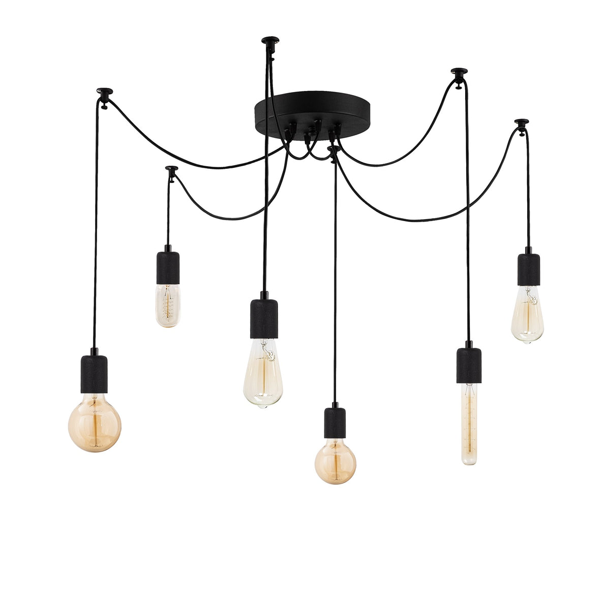 Kabluni Pendellampe - Schwarz in Schwarz präsentiert im Onlineshop von KAQTU Design AG. Pendelleuchte ist von Opviq