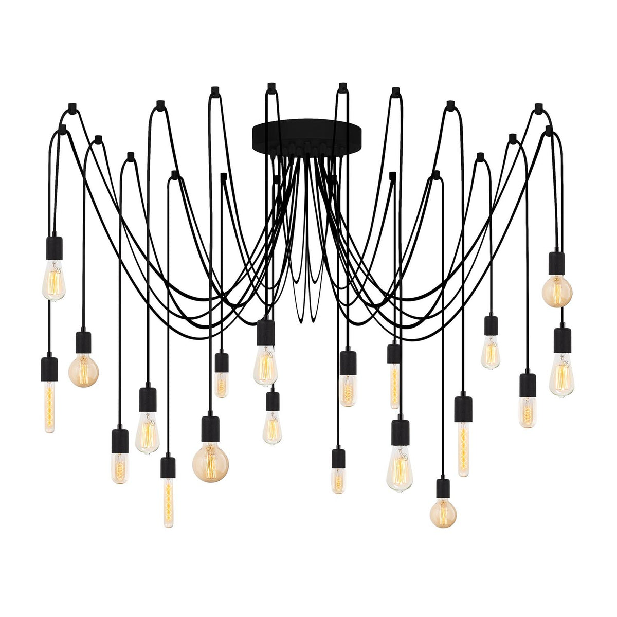 Kabluni Pendellampe - Schwarz in Schwarz präsentiert im Onlineshop von KAQTU Design AG. Pendelleuchte ist von Opviq