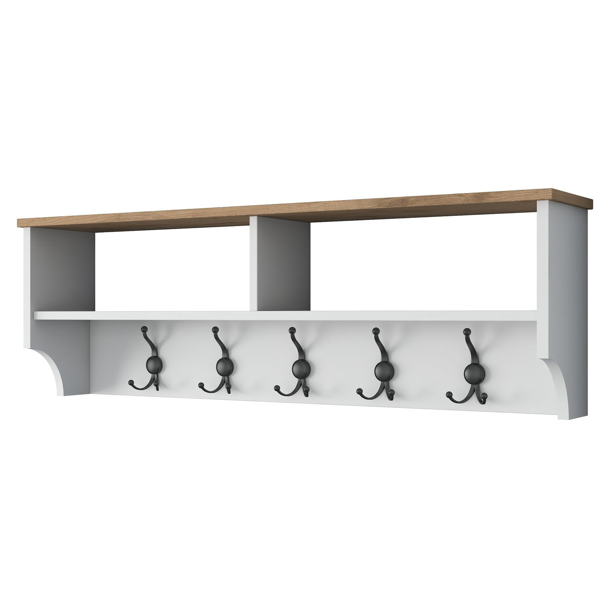 P2 Garderobe - Weisser Walnuss in Weisser Walnuss präsentiert im Onlineshop von KAQTU Design AG. Kleiderhaken ist von Hanah Home