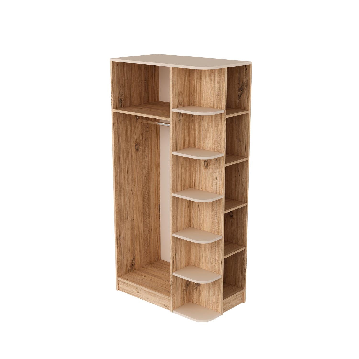 Luses in Atlantische Kiefer Beige präsentiert im Onlineshop von KAQTU Design AG. Garderobe ist von Hanah Home