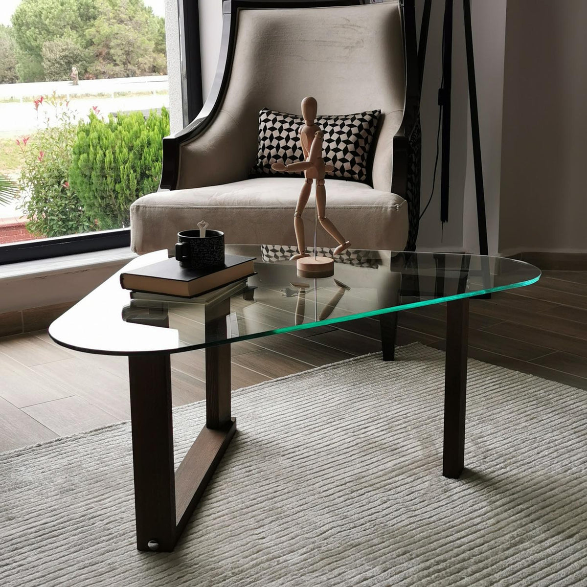 Cam Orta Sehpa Sofatisch - Walnuss in Walnuss präsentiert im Onlineshop von KAQTU Design AG. Couchtisch ist von Hanah Home