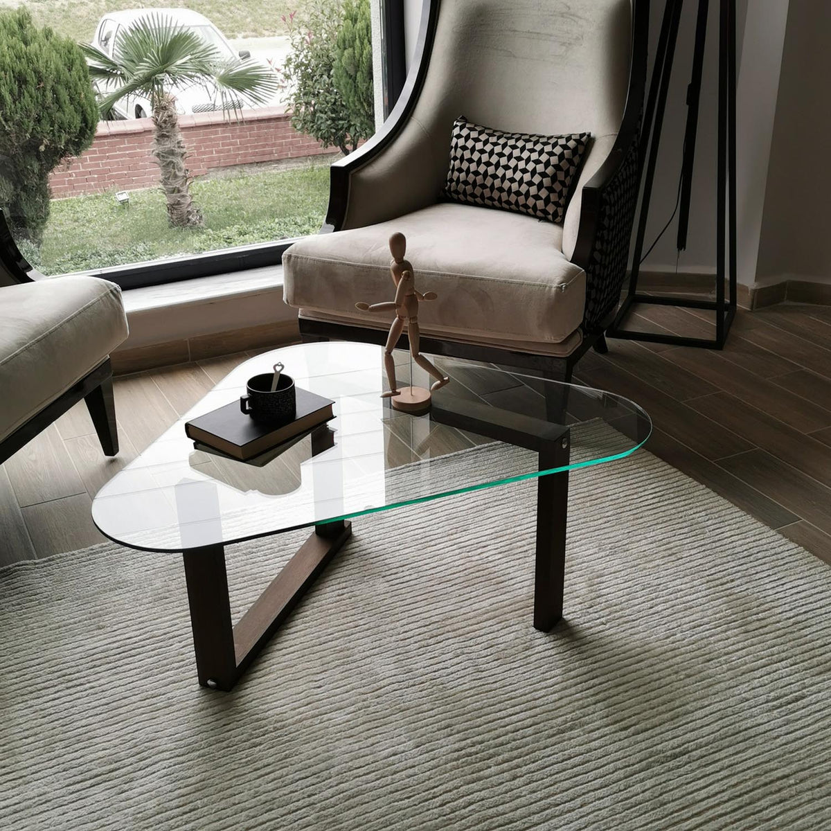 Cam Orta Sehpa Sofatisch - Walnuss in Walnuss präsentiert im Onlineshop von KAQTU Design AG. Couchtisch ist von Hanah Home