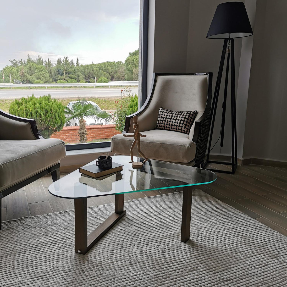 Cam Orta Sehpa Sofatisch - Walnuss in Walnuss präsentiert im Onlineshop von KAQTU Design AG. Couchtisch ist von Hanah Home