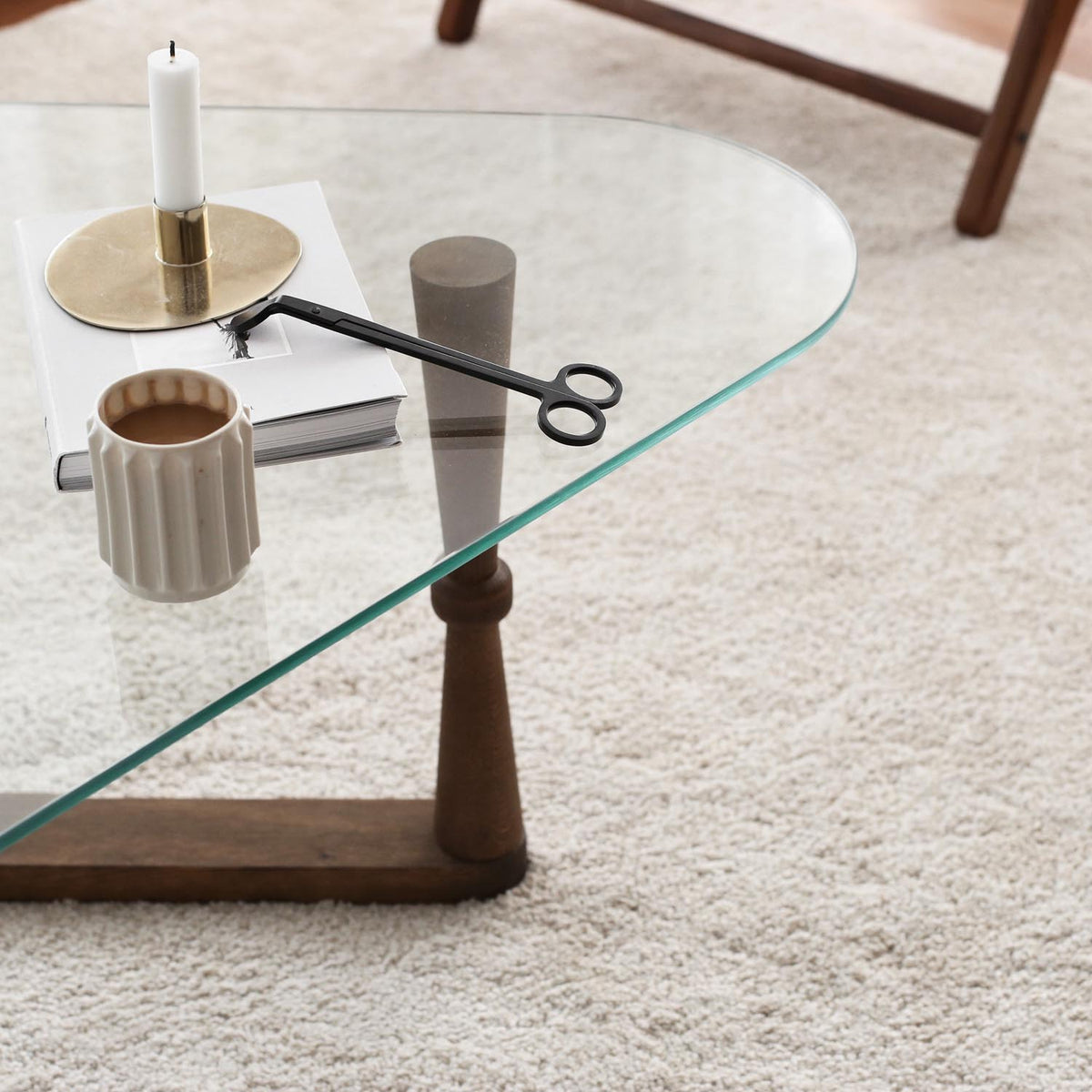 Cam Orta Sehpa Sofatisch - Walnuss in Walnuss präsentiert im Onlineshop von KAQTU Design AG. Couchtisch ist von Hanah Home