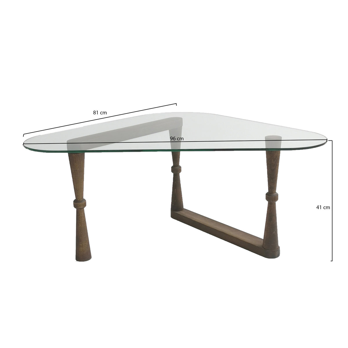 Cam Orta Sehpa Sofatisch - Walnuss in Walnuss präsentiert im Onlineshop von KAQTU Design AG. Couchtisch ist von Hanah Home
