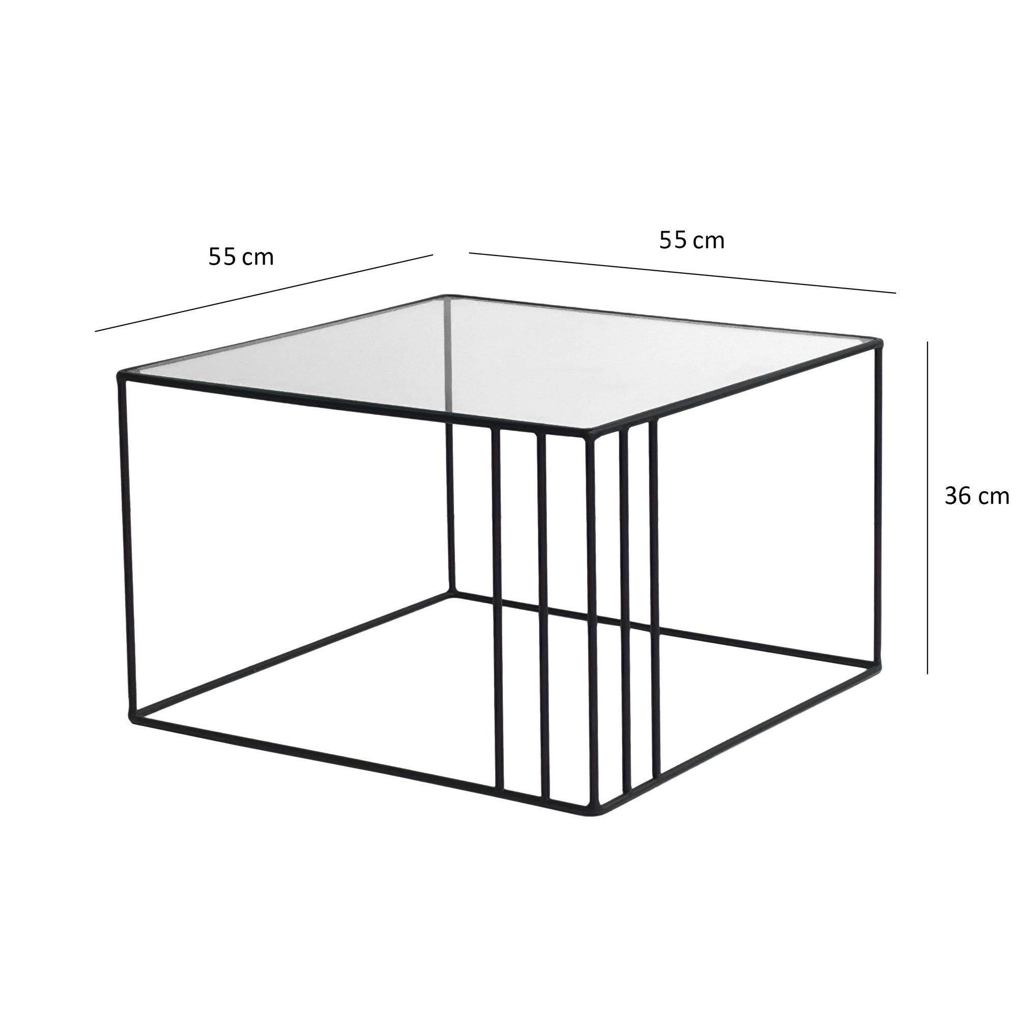 Outline - Black in Schwarz präsentiert im Onlineshop von KAQTU Design AG. Beistelltisch ist von Hanah Home