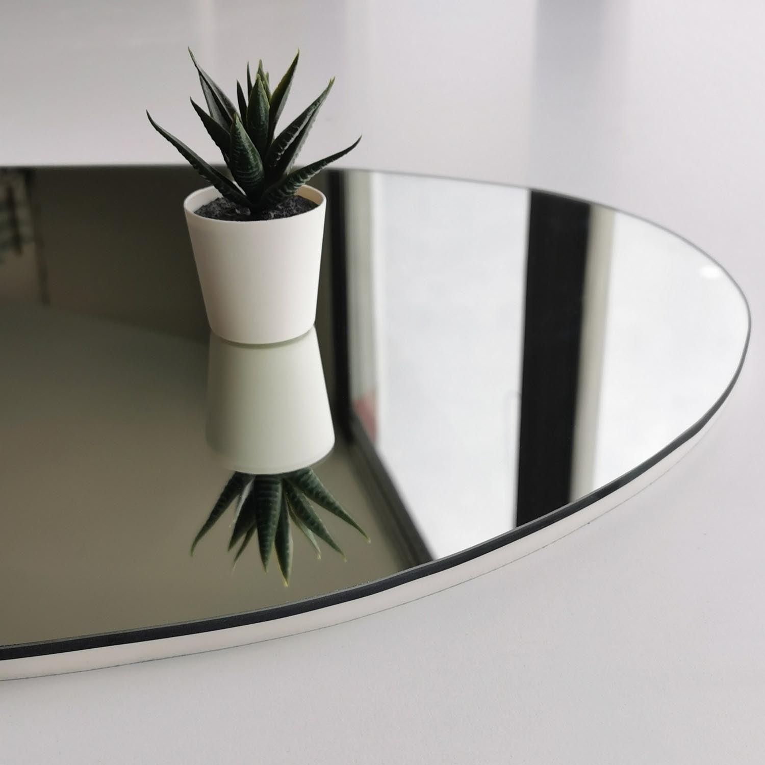 Porto Ayna 90x60 cm in Weiss präsentiert im Onlineshop von KAQTU Design AG. Spiegel ist von Hanah Home
