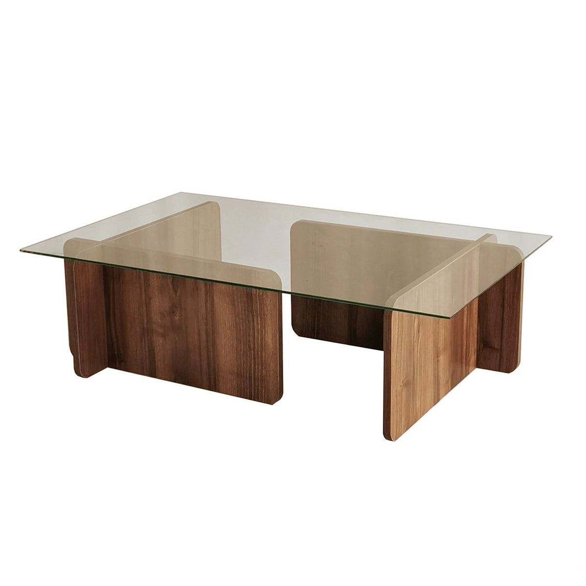 Escape Sofatisch - Walnuss in Walnuss präsentiert im Onlineshop von KAQTU Design AG. Couchtisch ist von Hanah Home